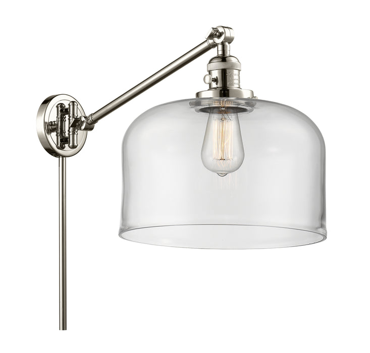 Innovations - 237-PN-G72-L - One Light Swing Arm Lamp - Franklin Restoration - Polished Nickel