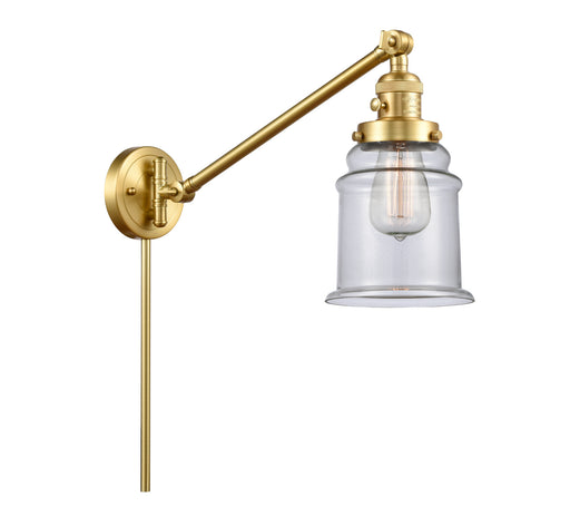Franklin Restoration One Light Swing Arm Lamp Satin Gold