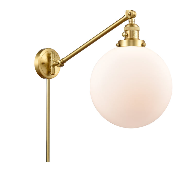 Innovations - 237-SG-G201-10 - One Light Swing Arm Lamp - Franklin Restoration - Satin Gold