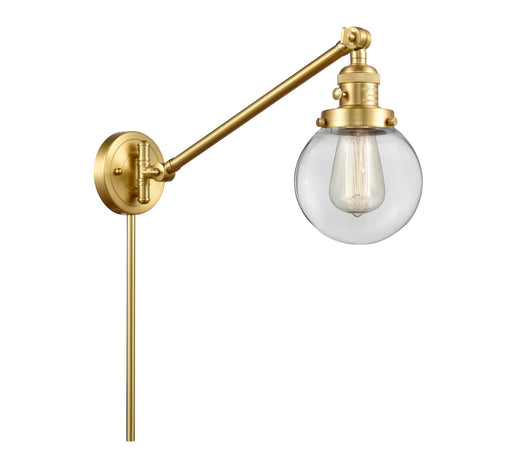 Franklin Restoration One Light Swing Arm Lamp Satin Gold