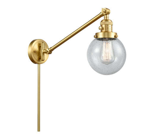 Franklin Restoration One Light Swing Arm Lamp Satin Gold