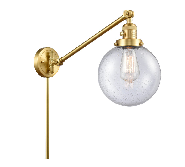 Innovations - 237-SG-G204-8 - One Light Swing Arm Lamp - Franklin Restoration - Satin Gold
