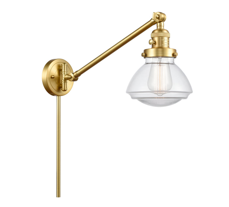 Innovations - 237-SG-G322 - One Light Swing Arm Lamp - Franklin Restoration - Satin Gold