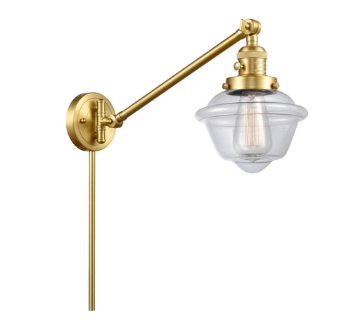 Franklin Restoration One Light Swing Arm Lamp Satin Gold