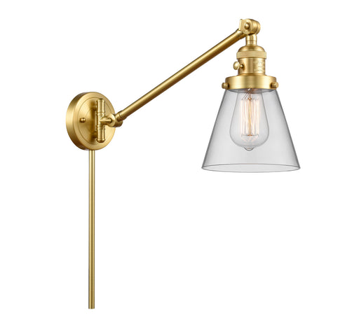 Franklin Restoration One Light Swing Arm Lamp Satin Gold