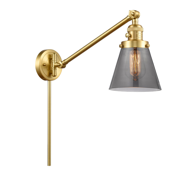 Innovations - 237-SG-G63 - One Light Swing Arm Lamp - Franklin Restoration - Satin Gold