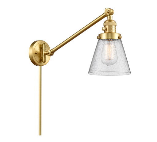 Franklin Restoration One Light Swing Arm Lamp Satin Gold