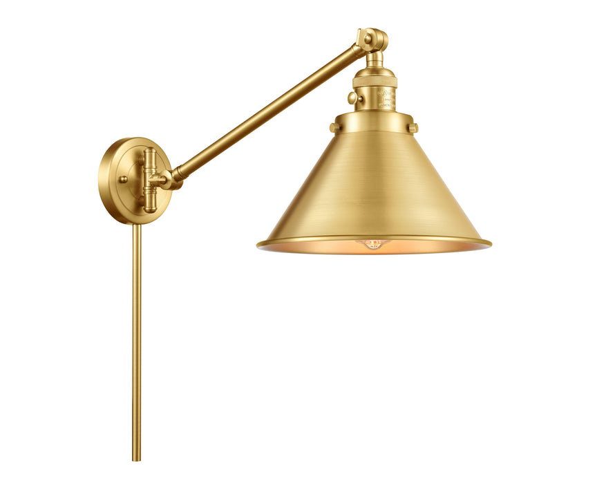 Innovations - 237-SG-M10-SG - One Light Swing Arm Lamp - Franklin Restoration - Satin Gold
