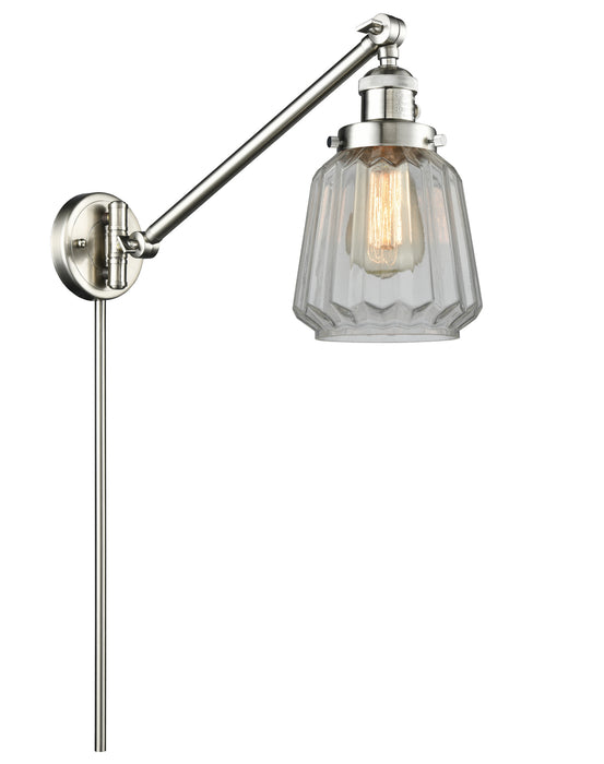 Innovations - 237-SN-G142-LED - LED Swing Arm Lamp - Franklin Restoration - Brushed Satin Nickel