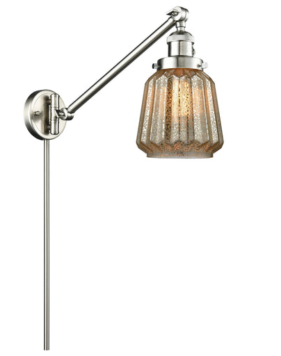 Franklin Restoration LED Swing Arm Lamp Brushed Satin Nickel