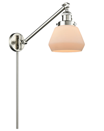 Franklin Restoration One Light Swing Arm Lamp Brushed Satin Nickel