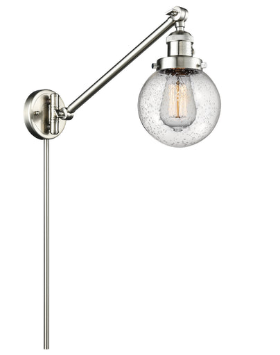 Franklin Restoration LED Swing Arm Lamp Brushed Satin Nickel