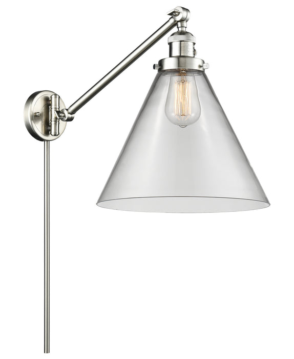 Innovations - 237-SN-G42-L - One Light Swing Arm Lamp - Franklin Restoration - Brushed Satin Nickel