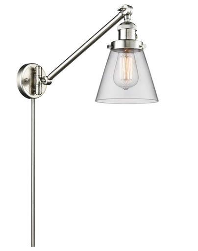 Franklin Restoration LED Swing Arm Lamp Brushed Satin Nickel