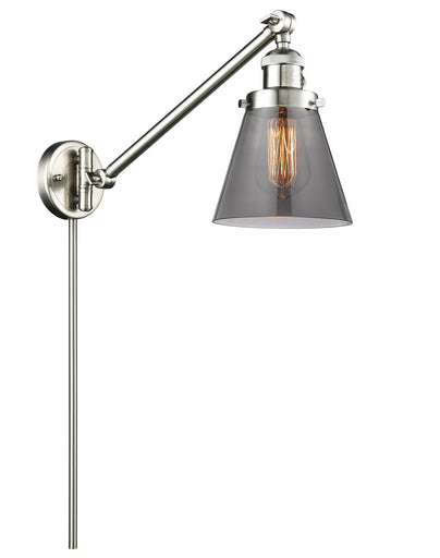 Franklin Restoration One Light Swing Arm Lamp Brushed Satin Nickel