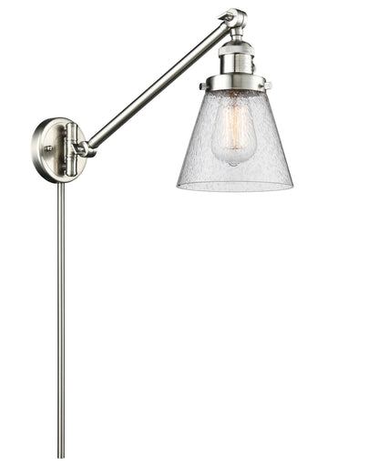Franklin Restoration LED Swing Arm Lamp Brushed Satin Nickel