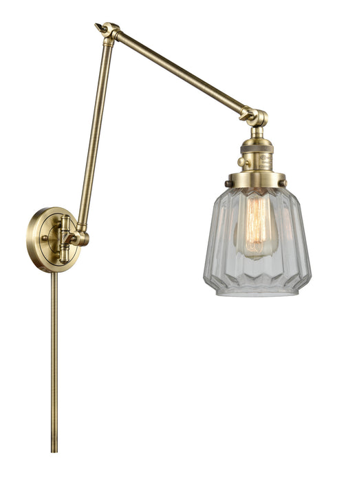 Innovations - 238-AB-G142 - One Light Swing Arm Lamp - Franklin Restoration - Antique Brass