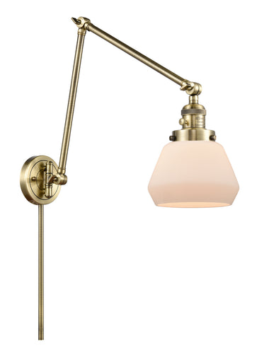 Franklin Restoration LED Swing Arm Lamp Antique Brass