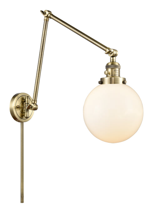 Innovations - 238-AB-G201-8 - One Light Swing Arm Lamp - Franklin Restoration - Antique Brass