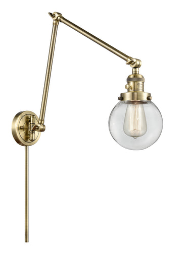 Franklin Restoration One Light Swing Arm Lamp Antique Brass