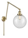 Innovations - 238-AB-G204-10 - One Light Swing Arm Lamp - Franklin Restoration - Antique Brass