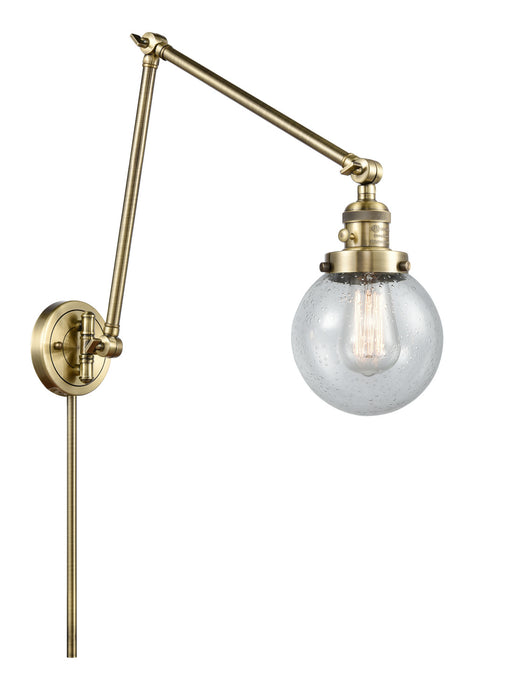 Innovations - 238-AB-G204-6 - One Light Swing Arm Lamp - Franklin Restoration - Antique Brass