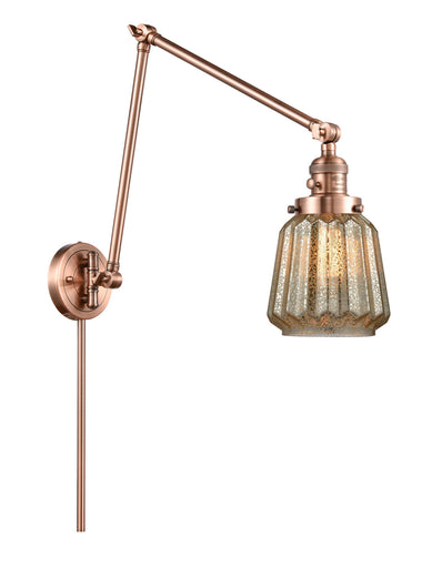 Franklin Restoration One Light Swing Arm Lamp Antique Copper