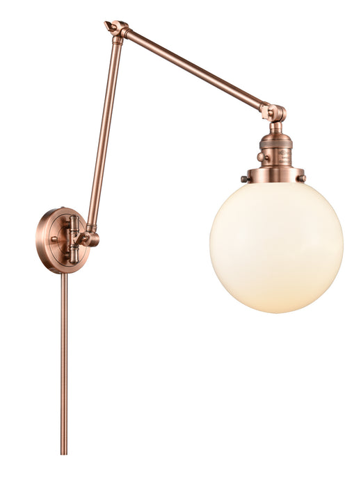 Innovations - 238-AC-G201-8 - One Light Swing Arm Lamp - Franklin Restoration - Antique Copper