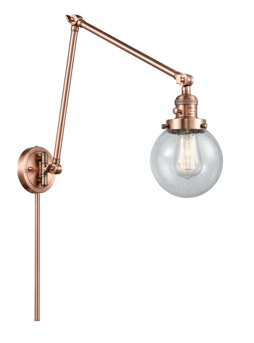 Innovations - 238-AC-G204-6 - One Light Swing Arm Lamp - Franklin Restoration - Antique Copper