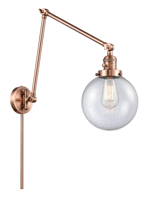 Innovations - 238-AC-G204-8 - One Light Swing Arm Lamp - Franklin Restoration - Antique Copper