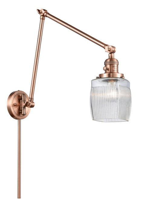 Innovations - 238-AC-G302-LED - LED Swing Arm Lamp - Franklin Restoration - Antique Copper