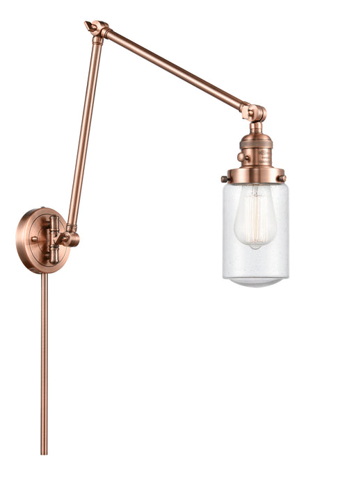 Innovations - 238-AC-G314 - One Light Swing Arm Lamp - Franklin Restoration - Antique Copper