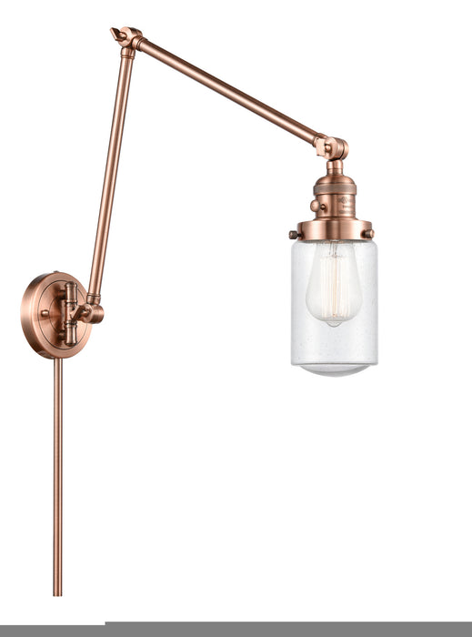 Innovations - 238-AC-G314-LED - LED Swing Arm Lamp - Franklin Restoration - Antique Copper