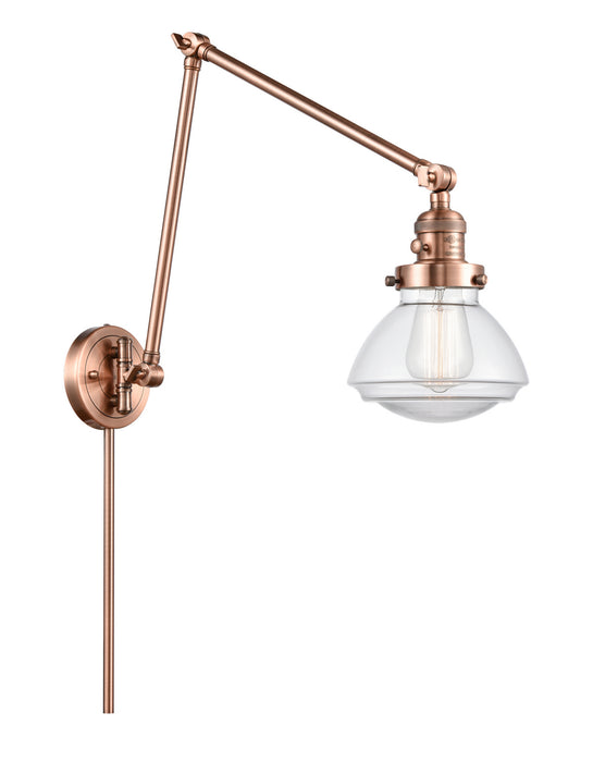 Innovations - 238-AC-G322 - One Light Swing Arm Lamp - Franklin Restoration - Antique Copper