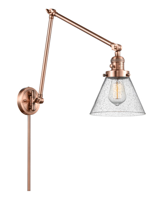 Innovations - 238-AC-G44 - One Light Swing Arm Lamp - Franklin Restoration - Antique Copper