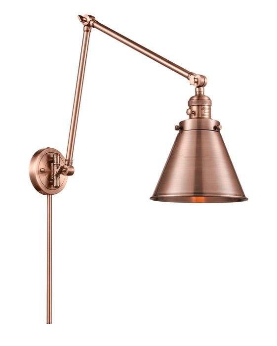 Innovations - 238-AC-M13-AC - One Light Swing Arm Lamp - Franklin Restoration - Antique Copper