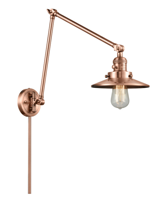 Innovations - 238-AC-M3 - One Light Swing Arm Lamp - Franklin Restoration - Antique Copper