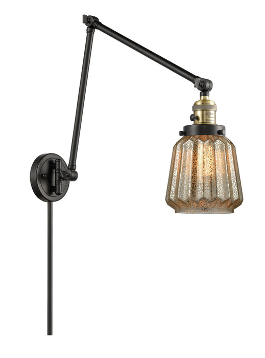 Innovations - 238-BAB-G146 - One Light Swing Arm Lamp - Franklin Restoration - Black Antique Brass