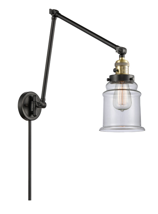 Innovations - 238-BAB-G182 - One Light Swing Arm Lamp - Franklin Restoration - Black Antique Brass