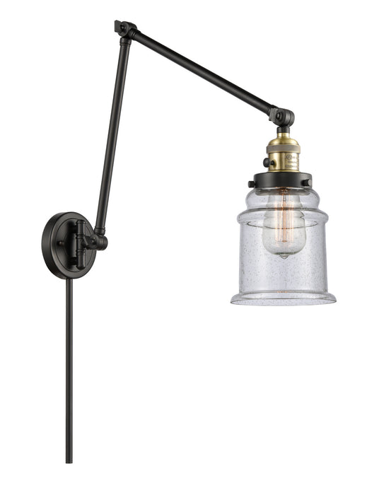 Innovations - 238-BAB-G184-LED - LED Swing Arm Lamp - Franklin Restoration - Black Antique Brass