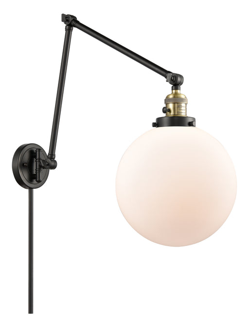 Innovations - 238-BAB-G201-10 - One Light Swing Arm Lamp - Franklin Restoration - Black Antique Brass