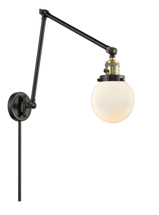 Innovations - 238-BAB-G201-6-LED - LED Swing Arm Lamp - Franklin Restoration - Black Antique Brass