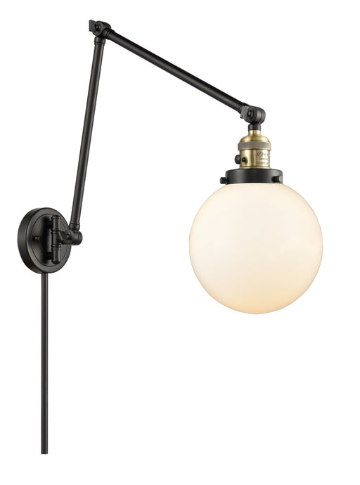 Innovations - 238-BAB-G201-8 - One Light Swing Arm Lamp - Franklin Restoration - Black Antique Brass