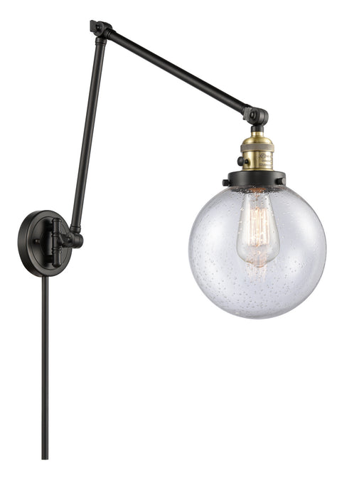 Innovations - 238-BAB-G204-8 - One Light Swing Arm Lamp - Franklin Restoration - Black Antique Brass