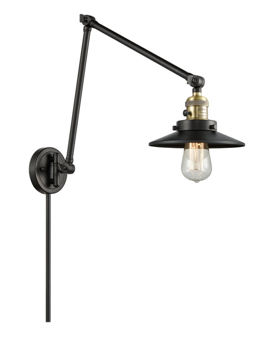 Innovations - 238-BAB-M6 - One Light Swing Arm Lamp - Franklin Restoration - Black Antique Brass