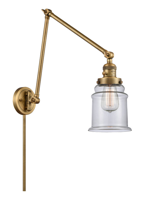 Innovations - 238-BB-G182 - One Light Swing Arm Lamp - Franklin Restoration - Brushed Brass