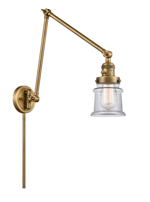 Innovations - 238-BB-G182S - One Light Swing Arm Lamp - Franklin Restoration - Brushed Brass