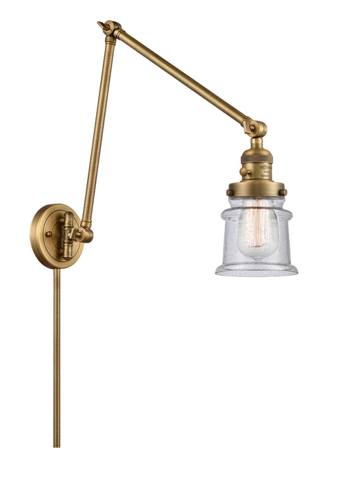 Innovations - 238-BB-G184S-LED - LED Swing Arm Lamp - Franklin Restoration - Brushed Brass