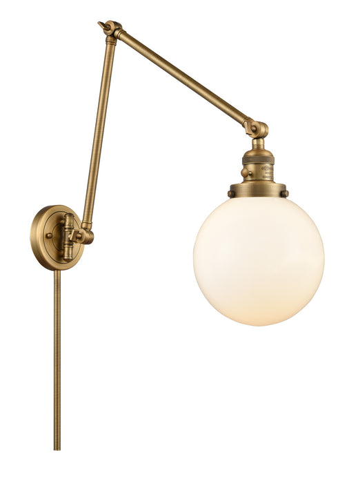 Innovations - 238-BB-G201-8 - One Light Swing Arm Lamp - Franklin Restoration - Brushed Brass