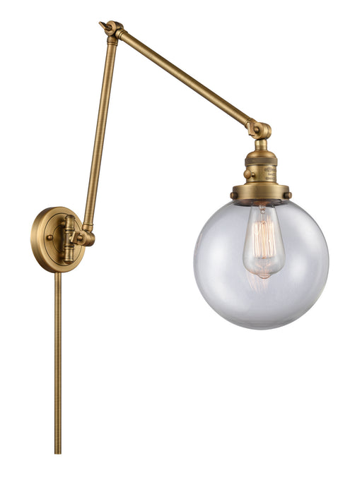 Innovations - 238-BB-G202-8 - One Light Swing Arm Lamp - Franklin Restoration - Brushed Brass